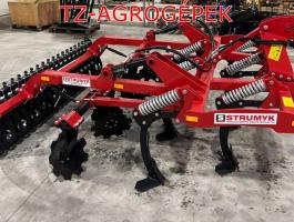 STRUMYK AGILE függesztett grúber, rugós védelemmel, hidraulikus mélységállítással, tárcsasorral, ékgyűrűs hengerrel, több méretben, kedvező áron