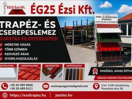 Tetőt épít? Felújít? Kerítést készít? Az ÉG25 Ézsi Kft.-nél jó helyen jár