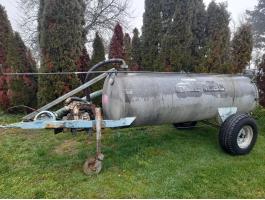 Szippantós kocsi tartály, 2600 literes, horganyzott