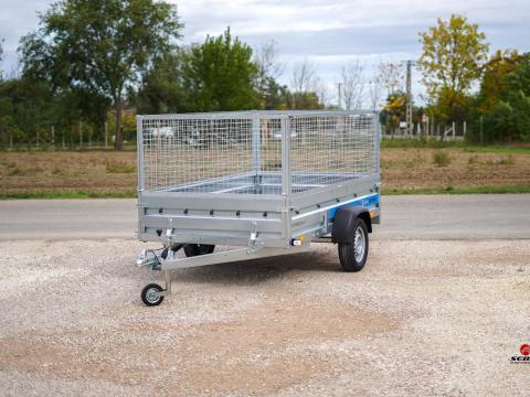 Új SEBAL TRACTUS 263 (263 x 150 cm) utánfutó 4 év műszakival, forgalomba helyezve, rendszámmal, névre írva, rácsos magasítóval, 862.900 Ft helyett bruttó 777.000 Ft