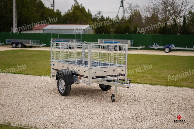 Új SEBAL Basic 200 utánfutó ráccsal, 3 év garanciával, forgalomba helyezve, rendszámmal, most csak 547.000 Ft
