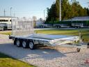 Új SEBAL Bau 400 S – 3 tengelyes (395 x 180 cm) gépszállító utánfutó, extra erős 3 x 1350 kg-os tengellyel, forgalomba helyezve, rendszámmal – bruttó 2 779 000 Ft