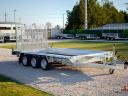 Új SEBAL Bau 400 S – 3 tengelyes (395 x 180 cm) gépszállító utánfutó, extra erős 3 x 1350 kg-os tengellyel, forgalomba helyezve, rendszámmal – bruttó 2 779 000 Ft