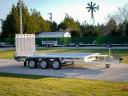 Új SEBAL Bau 400 S – 3 tengelyes (395 x 180 cm) gépszállító utánfutó, extra erős 3 x 1350 kg-os tengellyel, forgalomba helyezve, rendszámmal – bruttó 2 779 000 Ft