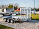 Új SEBAL Bau 400 S – 3 tengelyes (395 x 180 cm) gépszállító utánfutó, extra erős 3 x 1350 kg-os tengellyel, forgalomba helyezve, rendszámmal – bruttó 2 779 000 Ft