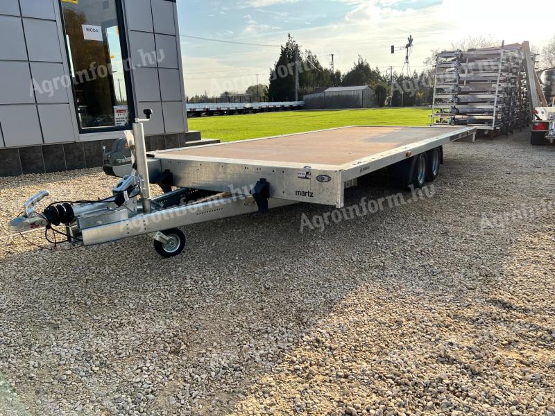 Új SEBAL GT Plateau 500 – 5 méteres, 3000 kg teherbírású autószállító utánfutó, 4 év műszakival, forgalomba helyezve: bruttó 2 079 000 Ft