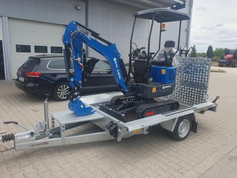 Új SEBAL Bau 260 - egytengelyes (1800 kg, 255 x 150 x 30 cm platóval), 4 év műszakival, forgalomba helyezve – bruttó 1.479.000 Ft