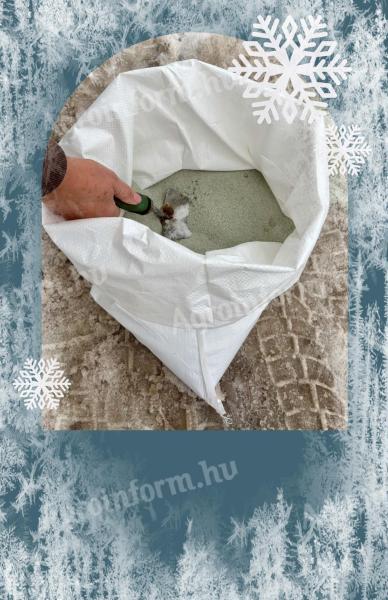 50×90 cm laminált PP zsák – felül lézervágott, takarmányos és terményes zsák