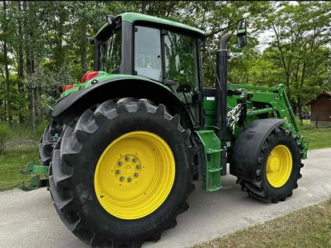 John Deere 6150M eladó, gyári homlokrakodóval, kiváló állapotban