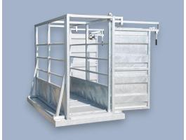 Mérlegalváz + mérőkaloda felépítmény 2 db ki-be kapuval (horganyzott)