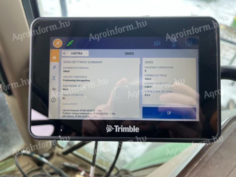 Trimble GFX 350 sorvezető gps NAV 500 antennával