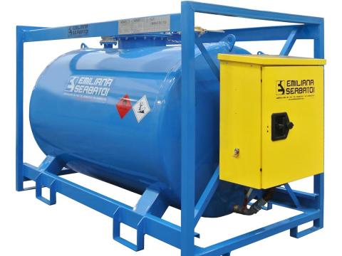 Szállítható fém gázolajtartály, Traspo 910 liter Szállítható fém gázolajtartály, Traspo 910 liter