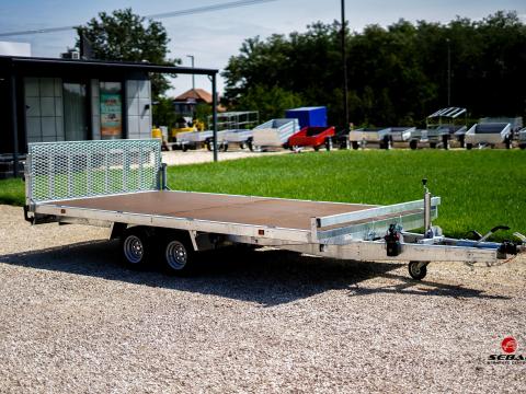 Új SEBAL – 4x2 méteres, 2500 kg-os, billenős, hátsó rámpás autószállító utánfutó Új SEBAL – 4x2 méteres, 2500 kg-os, billenős, hátsó rámpás autószállító utánfutó