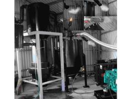 Biogáz eleven iszap és hígtrágya mixhez lignitből biochar készítése