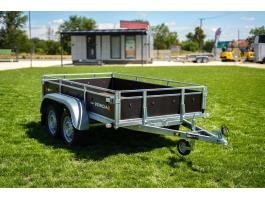 Új SEBAL - FF-250 fa oldalfalas utánfutó extra hegesztett korláttal – most 589.000 Ft helyett bruttó 559.000 Ft