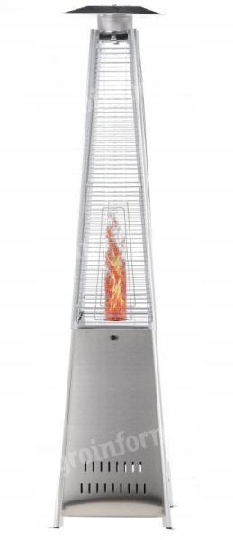 Négyzet alakú rozsdamentes melegítő, kültéri hősugárzó