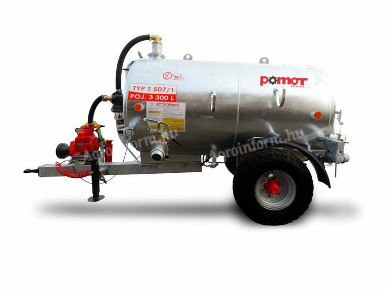 POMOT T507/1 hígtrágyaszállító tartálykocsi – 3300 liter