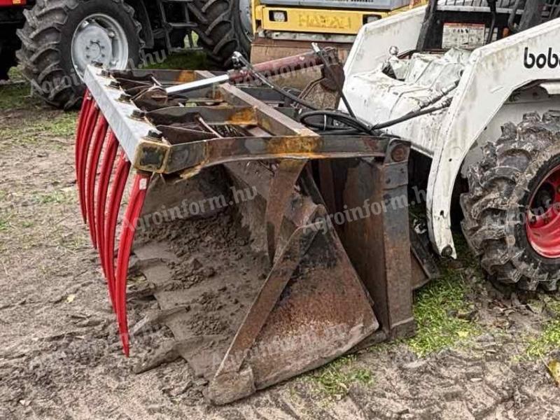 Bobcat trágyavilla csúszókormányzású rakodóra