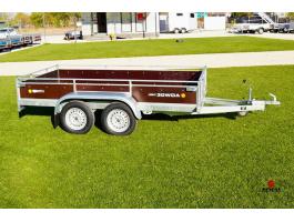 Új SEBAL 3m-es fa oldalfalas utánfutó korláttal - akciósan csak bruttó 759.000 Ft