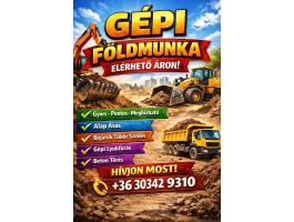 Gépi földmunka elérhető áron