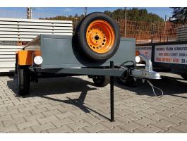 Új Orange utánfutó készletről,  azonnal! 120x200 cm,  laprugós,  lengéscsillapítós