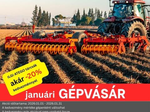 GÉPVÁSÁR -20% I ILGI ATEGO tárcsa I 7-8 méter GÉPVÁSÁR -20% I ILGI ATEGO tárcsa I 7-8 méter