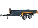 Új 2 tengelyes utánfutó (150x300 cm) 750 KG,  fék nélküli,  strapabíró