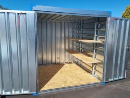 Új KOVOBEL lapraszerelt konténer, raktárkonténer 2,25 m