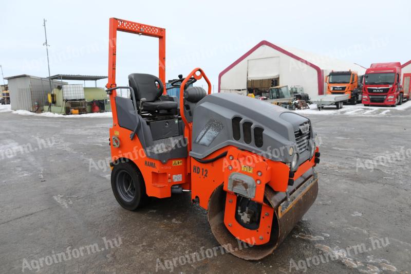 Eladó Hamm HD 12 VT kombi úthenger (acélhenger + gumikerekek)