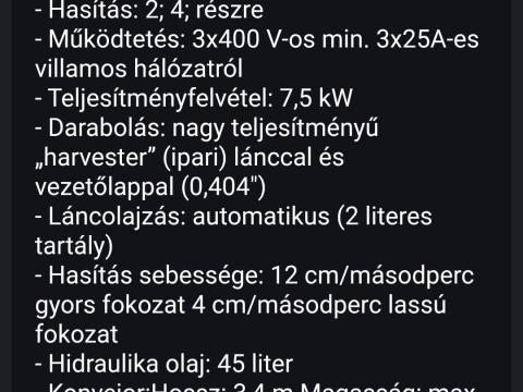 Woodstar32 Tüzifafeldolgozó gép Woodstar32 Tüzifafeldolgozó gép