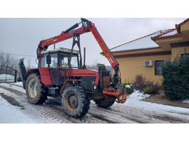 Zetor 12245-ös traktor Epsilon-Palfinger erdészeti daruval