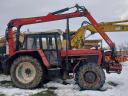 Zetor 12245-ös traktor Epsilon-Palfinger erdészeti daruval