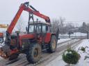 Zetor 12245-ös traktor Epsilon-Palfinger erdészeti daruval