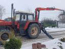 Zetor 12245-ös traktor Epsilon-Palfinger erdészeti daruval