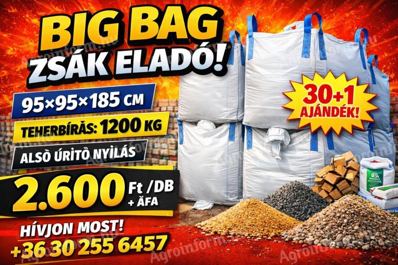 Akció! Új Big Bag zsák eladó 95x95x185 cm