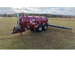 POMOT 20 000 literes prémium tartálykocsi, 12 m hígtrágya injektálóval