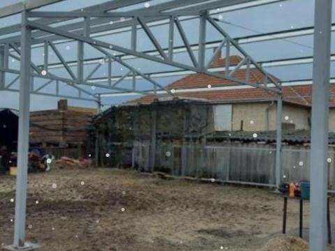 6x12 5 m hasznos belmagasságú csarnok extra erős kivitelben | Kombájn és traktor tárolására is