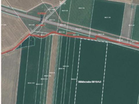 Eladó termőföld, szántó Békéscsabán, Felsőnyomáson