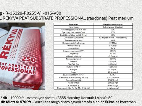 Professzionális tőzeg 250 l (Rekyva) 0-20 mm Professzionális tőzeg 250 l (Rekyva) 0-20 mm