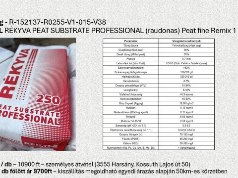 Professzionális tőzeg 250 l (Rekyva) 0–7 mm Professzionális tőzeg 250 l (Rekyva) 0–7 mm