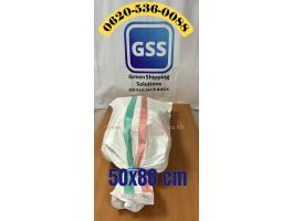 50×80 cm tápos zsák - nemzeti csíkos