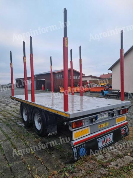 Tandem rönkszállító pótkocsi - Adásvételivel vagy EU adószámmal 0%Áfa- Leszállítva