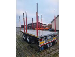 Tandem rönkszállító pótkocsi - Adásvételivel vagy EU adószámmal 0%Áfa- Leszállítva