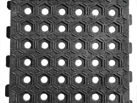 IFloor Stable Mat – Négyzet alakú istállóburkoló lapok / moduláris járófelület / állattartó gumilap