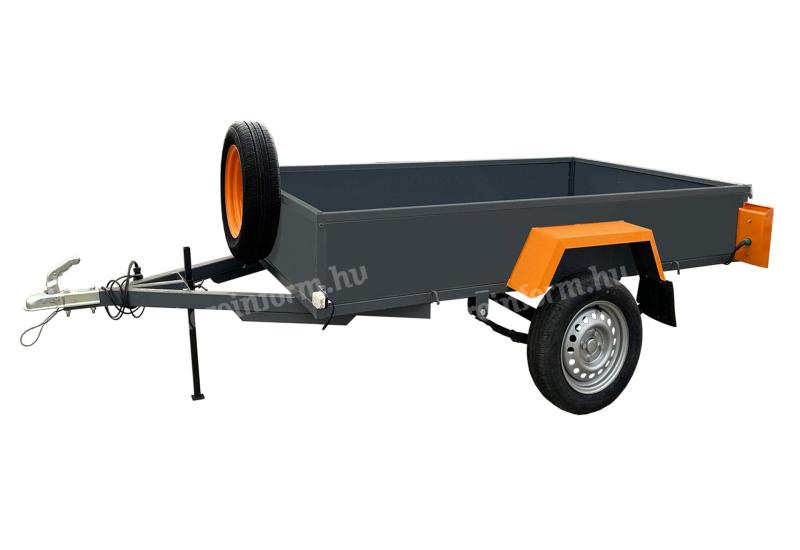 0 Km-es új laprugós utánfutó 140x250 cm-es! Azonnal elvihető,  nem kell rá várni