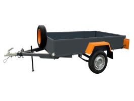 0 Km-es új laprugós utánfutó 140x250 cm-es! Azonnal elvihető,  nem kell rá várni