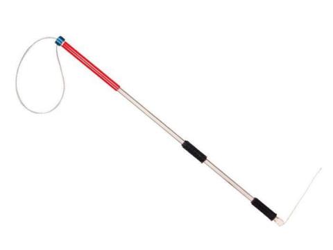 Kutyabefogó hurok 153 cm - gumírozott, biztonsági nyitóval (kutya, róka, borz, macska és védett állatfajok biztonságos elengedéséhez)