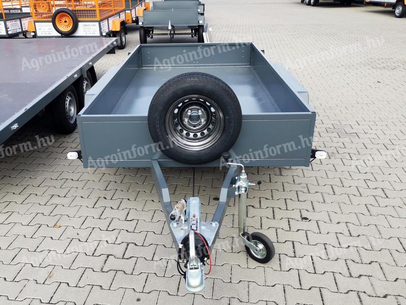Új Orange fékes utánfutó eladó! 150x300 cm,  2 tengelyes