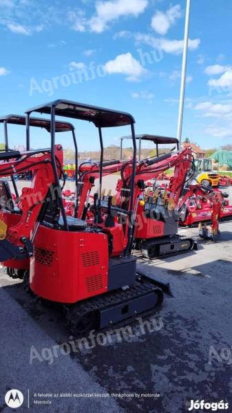 AGM Panex 1 tonnás minikotró – kompakt lánctalpas földmunka gép