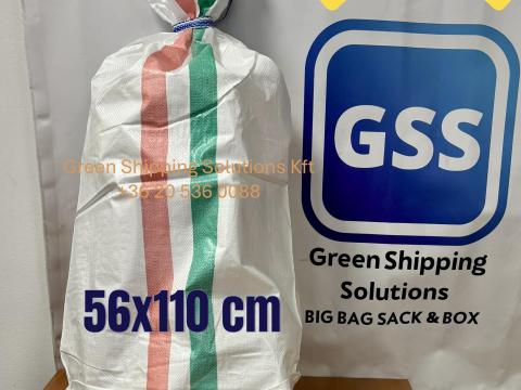 56x110 tápos zsák - nemzeti csíkos